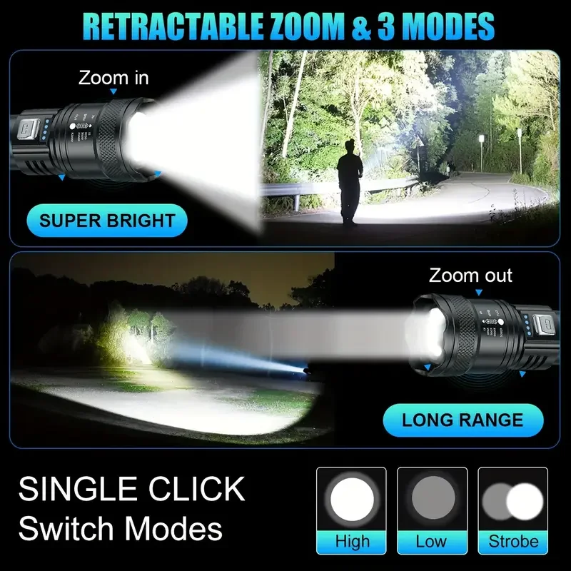 Tactical LED Flashlight 2000LM - огляд і ціна Outdoor Lighting Brands