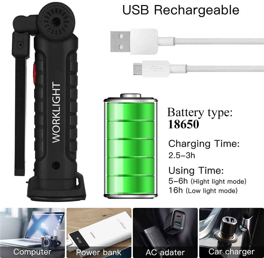 New Portable COB LED Flashligh - огляд і ціна Outdoor Lighting For Camping