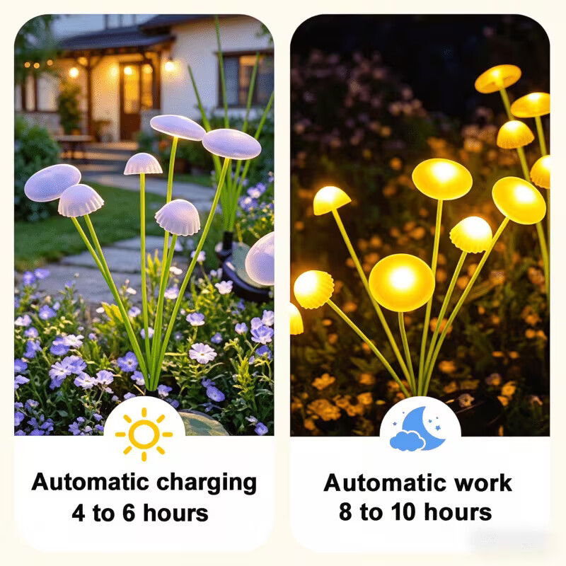 Solar Jellyfish Mushroom Light - огляд і ціна Outdoor Lighting Jellyfish