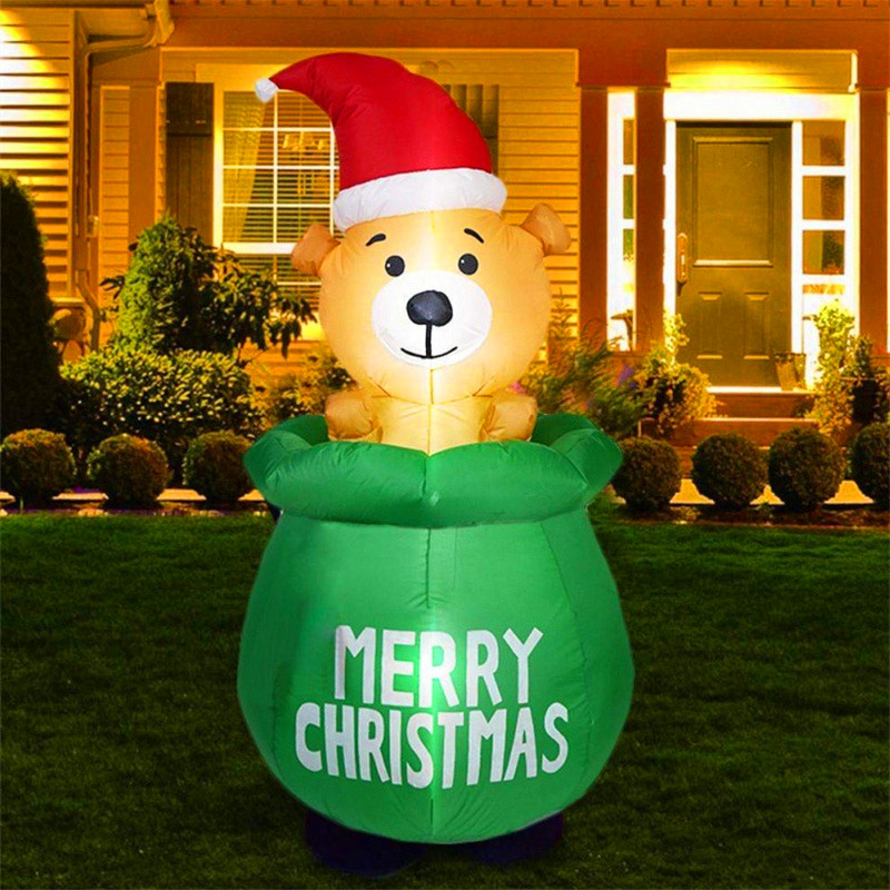 5FT Christmas Inflatable Decor - огляд і ціна Xmas Outdoor Lighting Decorations