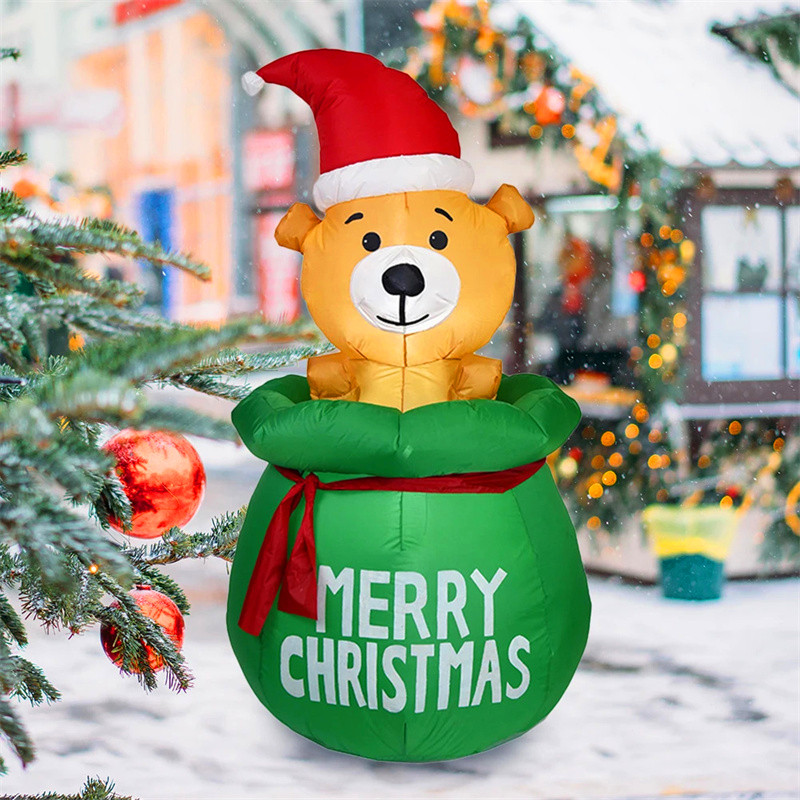 5FT Christmas Inflatable Decor - огляд і ціна Xmas Outdoor Lighting Decorations